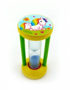 Hess Kleine Cadeautjes|Kleine Cadeaus^Tandenpoetsklok Eenhoorn Hout