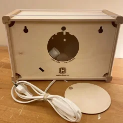 Het Houtlokael Lampen|Kraamcadeaus^Naamlamp Bosdieren Hout