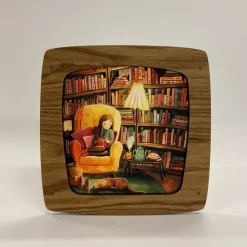 Het Houtlokael Lampen^Raamhanger Eikenhout Oak Middenbruin