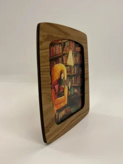 Het Houtlokael Lampen^Raamhanger Eikenhout Oak Middenbruin