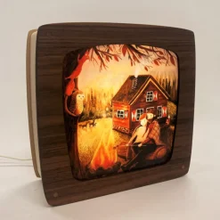 Het Houtlokael Lampen^Seizoenslamp Premium Walnotenhout Walnut