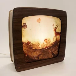 Het Houtlokael Lampen^Seizoenslamp Premium Walnotenhout Walnut