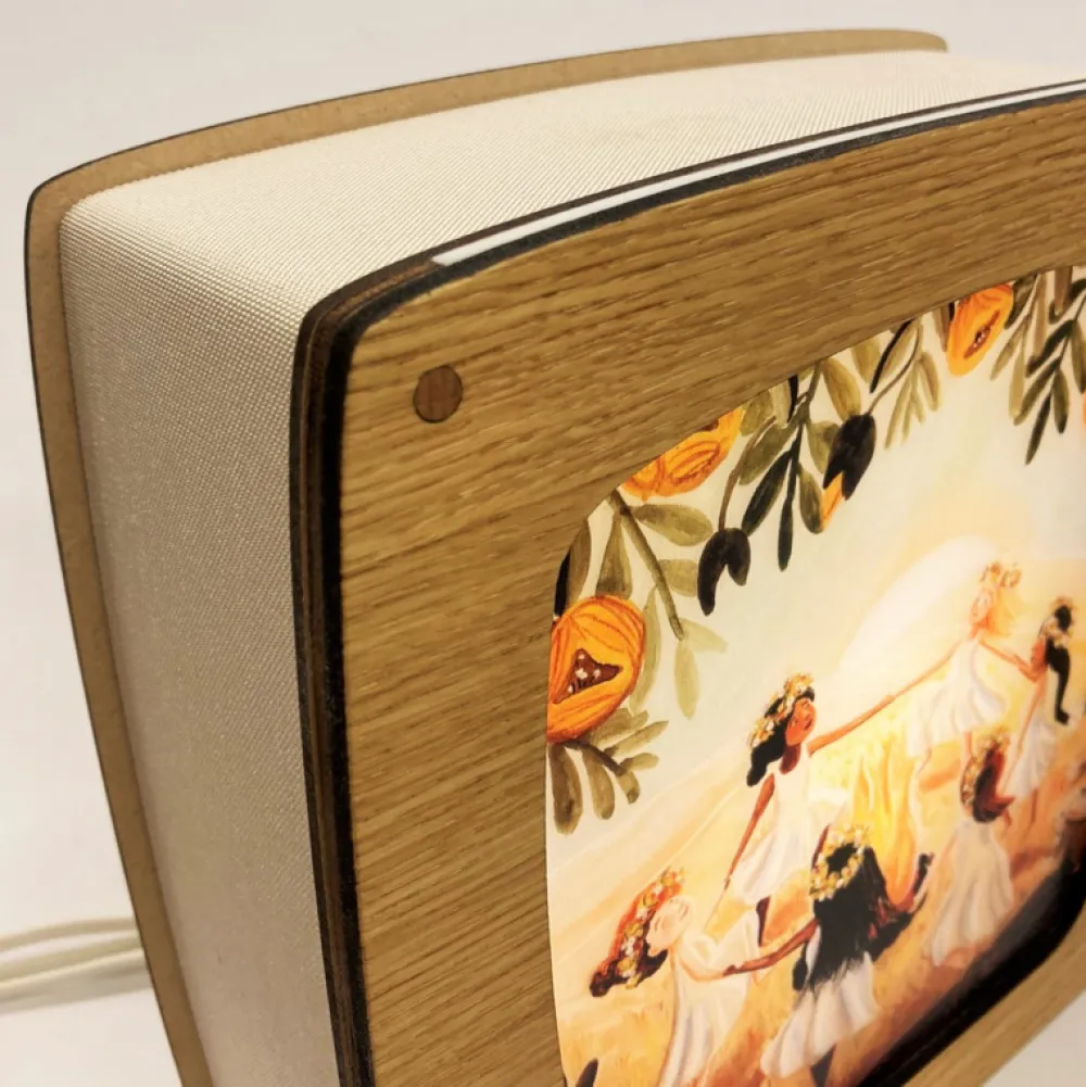 Het Houtlokael Lampen^Seizoenslamp Premium Eikenhout Oak