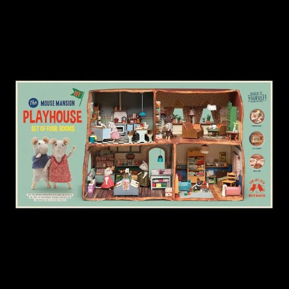 Sam&Julia Het Muizenhuis Creatief^Het Muizenhuis Kartonnen Speelhuis