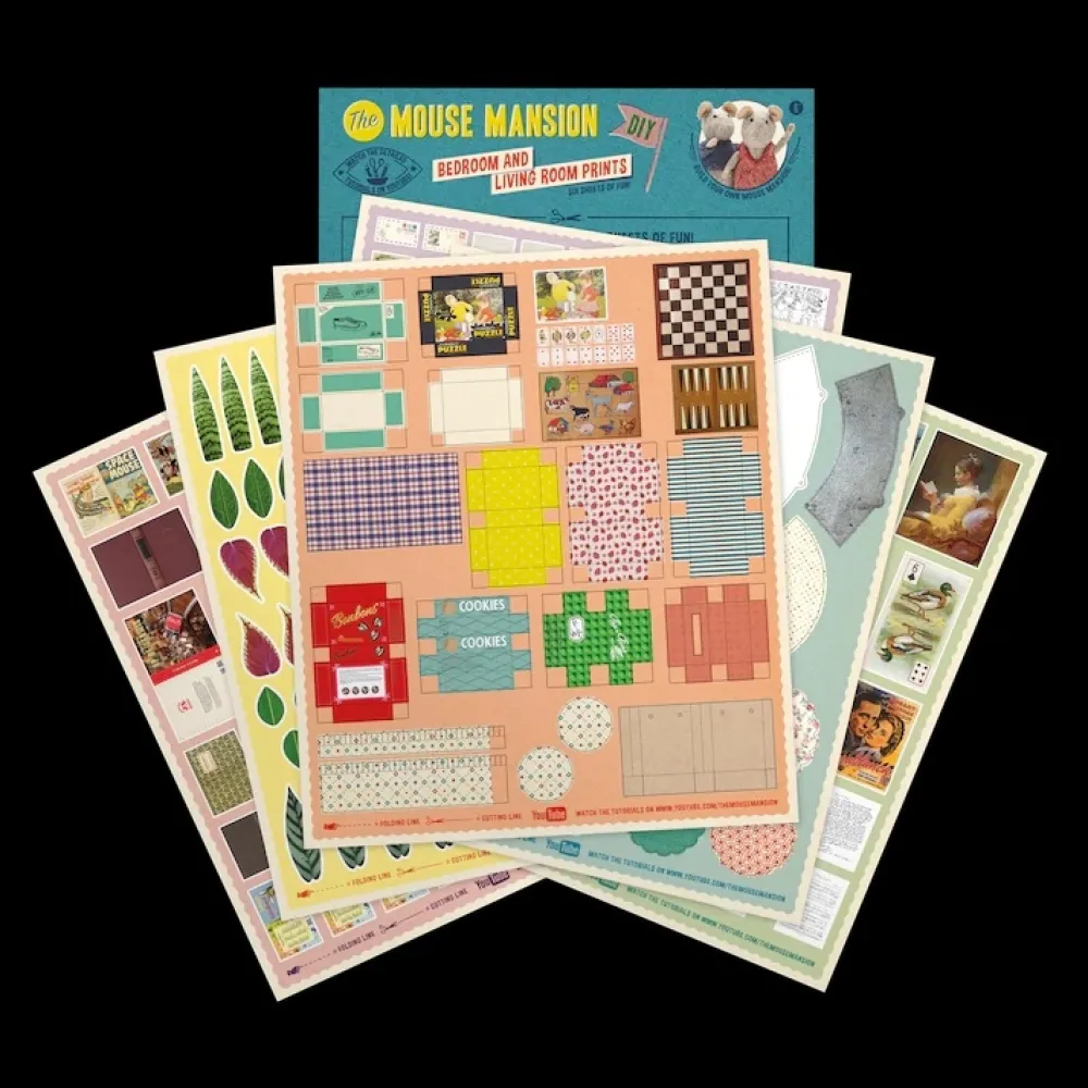Sam&Julia Het Muizenhuis Creatief^Het Muizenhuis Knipvellen - Woon- en Slaapkamer