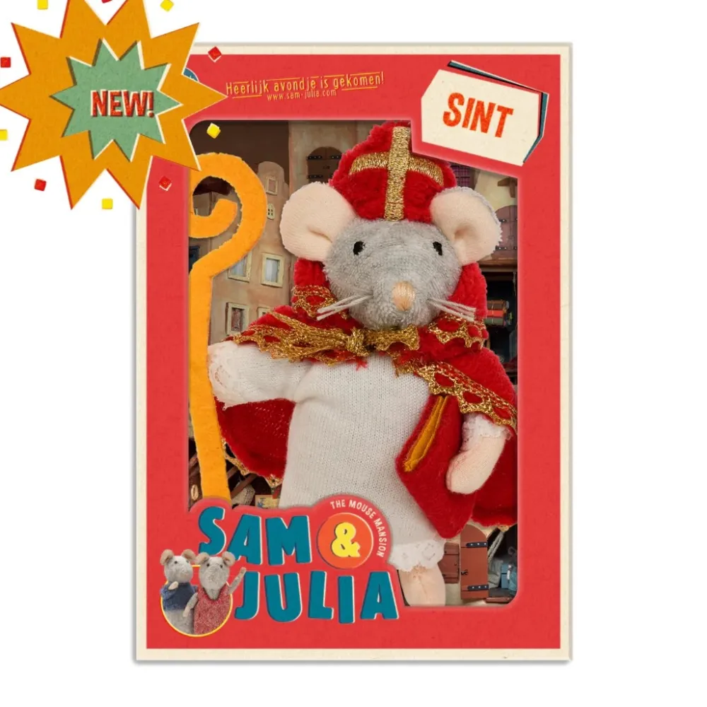Sam&Julia Het Muizenhuis Het Muizenhuis^Het Muizenhuis Knuffelmuis Sinterklaas