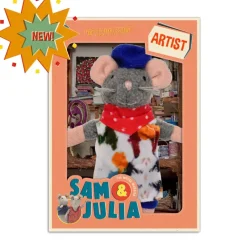 Sam&Julia Het Muizenhuis Het Muizenhuis^Het Muizenhuis Knuffelmuis De Kunstenaar