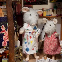 Sam&Julia Het Muizenhuis Het Muizenhuis^Het Muizenhuis Knuffelmuis De Kunstenaar