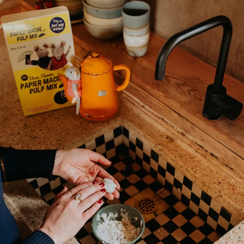 Sam&Julia Het Muizenhuis Creatief^Het Muizenhuis Papier Mache Pulp Mix