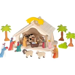 Holztiger Figuren En Toebehoren^Boerderij of Kerststal 80612