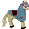 Holztiger Figuren En Toebehoren|Paardachtigen^Paard Toernooipaard Blauw 80249