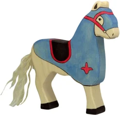 Holztiger Figuren En Toebehoren|Paardachtigen^Paard Toernooipaard Blauw 80249