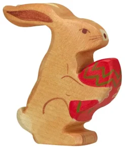 Holztiger Bosdieren|Figuren En Toebehoren^Paashaas Zittend 80104