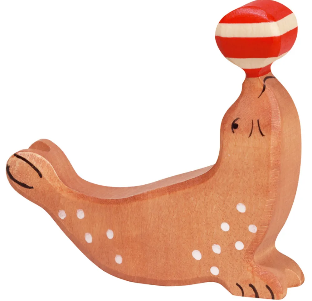 Holztiger Zeedieren|Zeedieren^Zeehond met Bal 80205