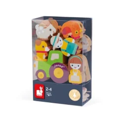 Janod Creatief^Rijgkralen Boerderij Set Hout