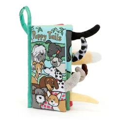 Jellycat Voelboeken^Knisperboek Staartenboek Puppy Tails