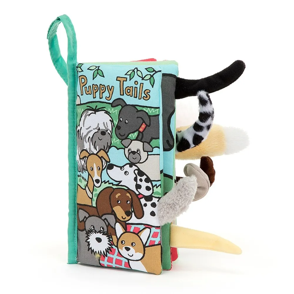Jellycat Voelboeken^Knisperboek Staartenboek Puppy Tails