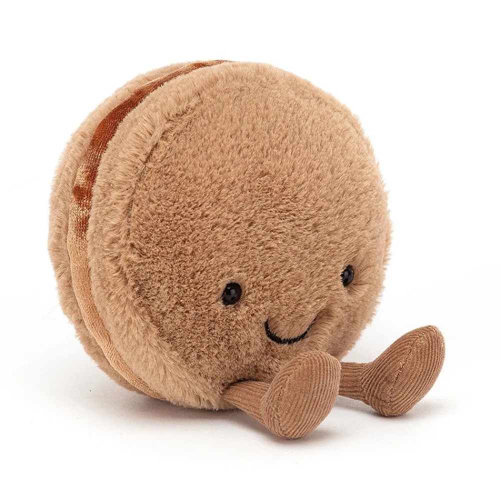 Jellycat Food & Drink^Knuffel Amuseable Macaron Chocolate