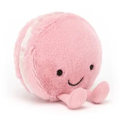 Jellycat Food & Drink^Knuffel Amuseable Macaron Raspberry