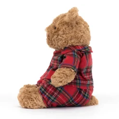 Jellycat Kerst^Knuffel Bartholomew Bear Bedtime