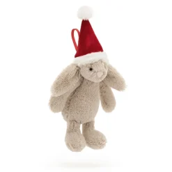 Jellycat Kerst^Knuffel Bashful Christmas Bunny Decoration