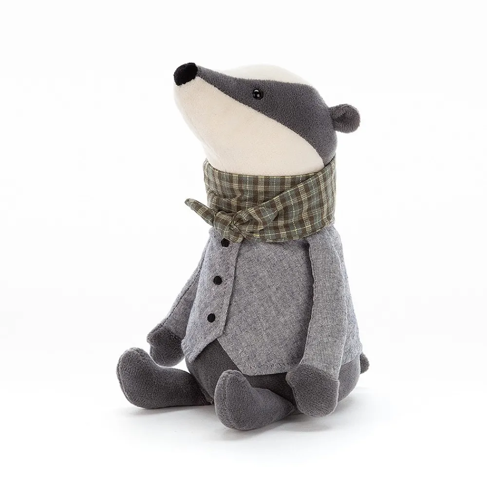 Jellycat Dressed To Impress^Knuffel Das Riverside Ramblers Badger