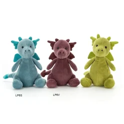 Jellycat Little Legs^Knuffel Draak Little Puff Violet
