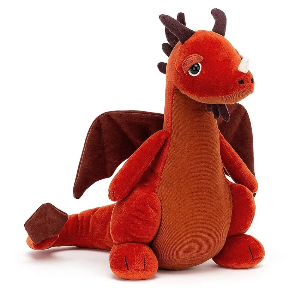 Jellycat Little Legs^Knuffel Draak Paprika Dragon