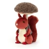 Jellycat Little Legs^Knuffel Eekhoorn Fungi Forager Squirrel