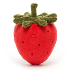 Jellycat Food & Drink^Knuffel Fruit Aardbei Fabulous Fruit Strawberry
