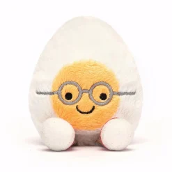 Jellycat Food & Drink^Knuffel Gekookt Ei Amuseable Boiled Egg Geek