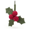 Jellycat Kerst^Knuffel Hulst Amuseable Holly