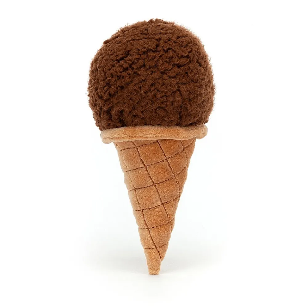 Jellycat Food & Drink^Knuffel Irresistible Ice Cream Chocolate