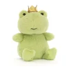 Jellycat Little Legs^Knuffel Kikker Crowning Croaker Green