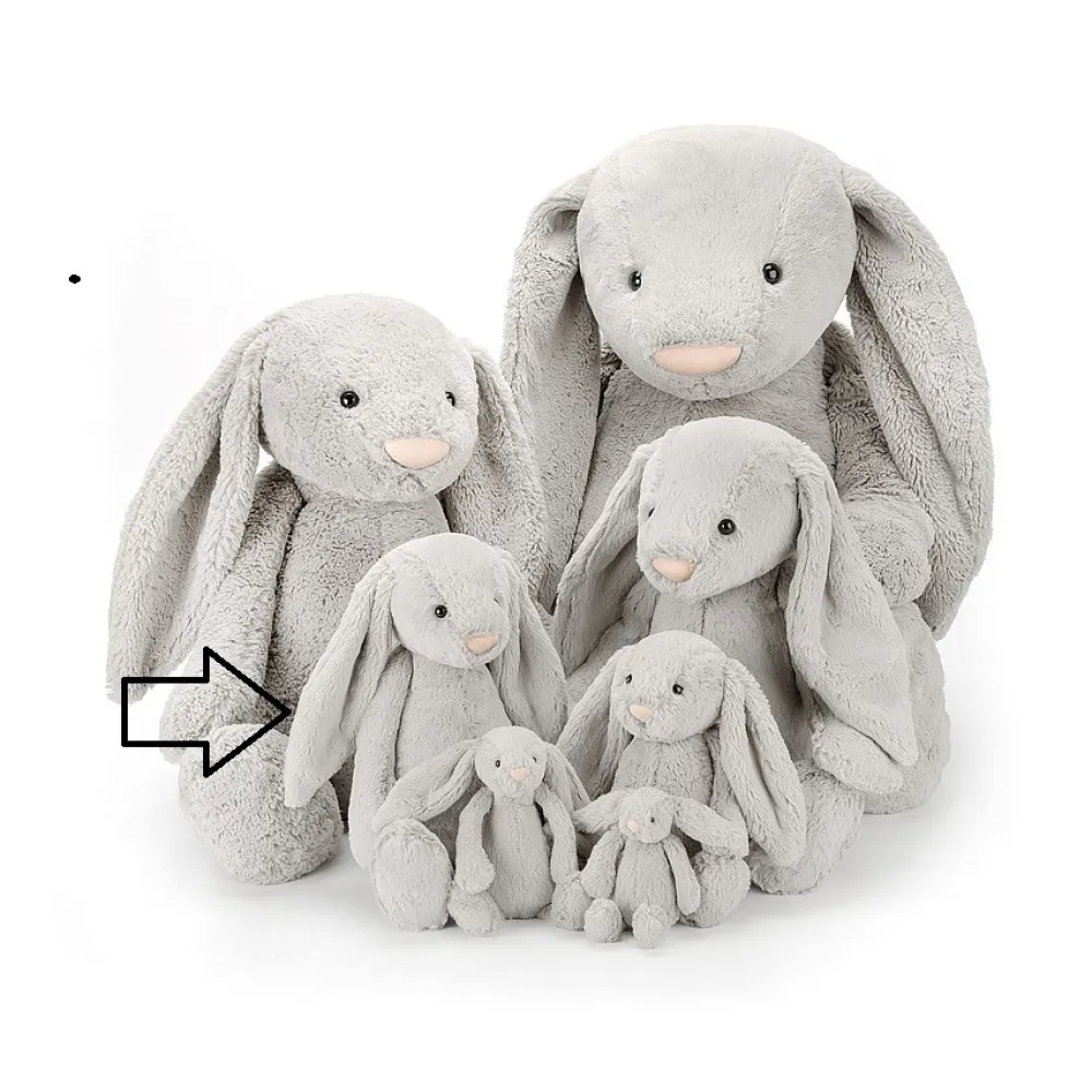 Jellycat Bashfuls^Knuffel Konijn Bashful Silver Bunny Medium