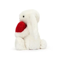 Jellycat Colourful & Quirky^Knuffel Konijn Bashful Red Love Heart Bunny Little