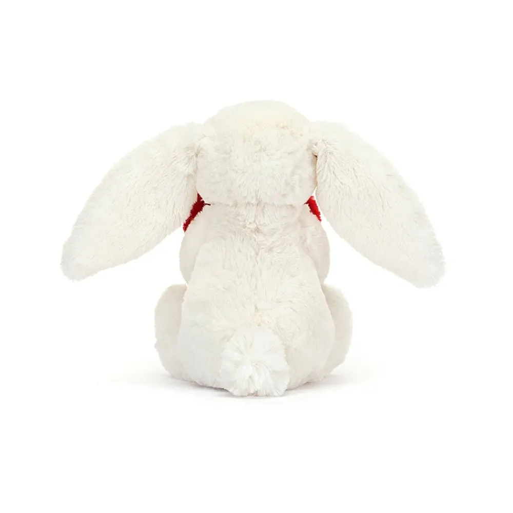 Jellycat Colourful & Quirky^Knuffel Konijn Bashful Red Love Heart Bunny Little