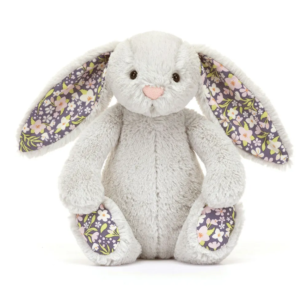 Jellycat Blossoms^Knuffel Konijn Blossom Silver Bunny Bloom 18 cm