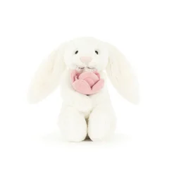 Jellycat Bashfuls^Knuffel Konijn Bashful Bunny With Peony (Small) 18 cm