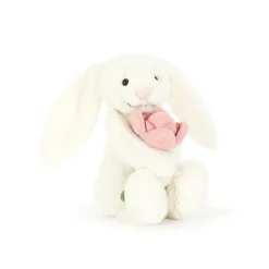 Jellycat Bashfuls^Knuffel Konijn Bashful Bunny With Peony (Small) 18 cm