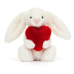 Jellycat Bashfuls^Knuffel Konijn Bashful Bunny with Heart Little 18 cm