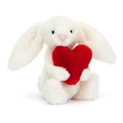 Jellycat Bashfuls^Knuffel Konijn Bashful Bunny with Heart Little 18 cm