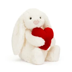 Jellycat Bashfuls^Knuffel Konijn Bashful Bunny with Heart Original 31 cm