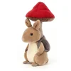 Jellycat Little Legs^Knuffel Konijn Fungi Forager Bunny