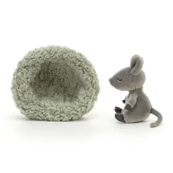Jellycat Little Legs^Knuffel Muis Hibernating Mouse