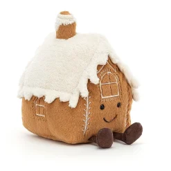 Jellycat Kerst^Knuffel Ontbijtkoek Amuseable Gingerbread House