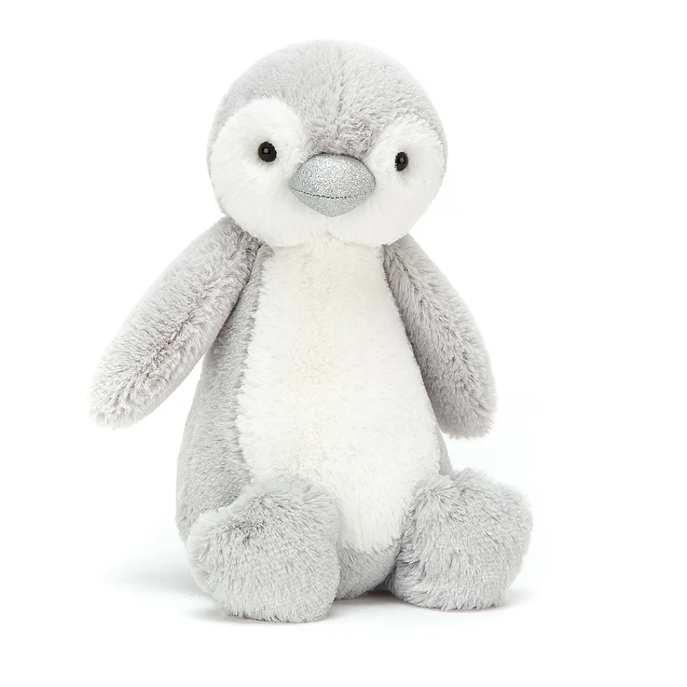 Jellycat Jingle Jingle Kerst^Knuffel PinguÏn Bashful Sparkle Penguin