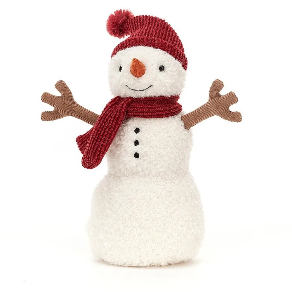 Jellycat Kerst^Knuffel Sneeuwpop Teddy Snowman