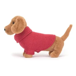Jellycat Dressed To Impress^Knuffel Sweater Sausage Dog Pink