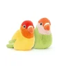 Jellycat Colourful & Quirky^Knuffel Vogels A Pair of Lovely Lovebirds